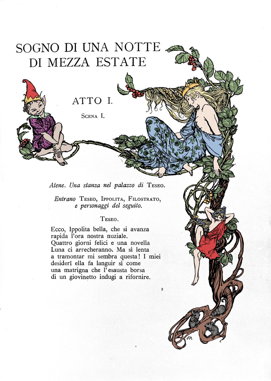 Ilustracja do „Snu letniej nocy” Williama Szekspira autorstwa Arthur Rackham