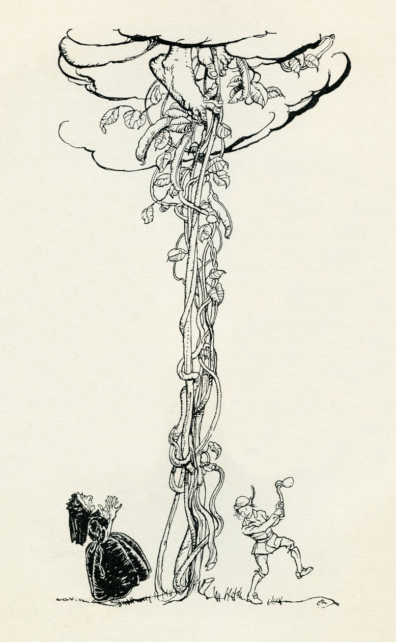 Jaś i fasola autorstwa Arthur Rackham