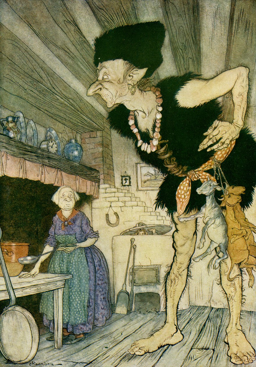 Jaś i fasola autorstwa Arthur Rackham