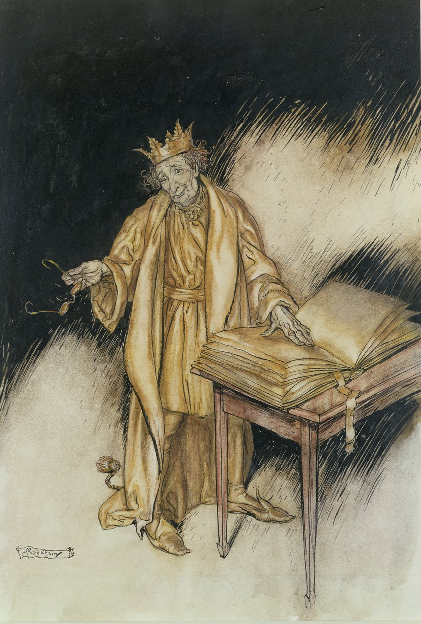 King Midas (pióro i atrament i toaleta na papierze) autorstwa Arthur Rackham