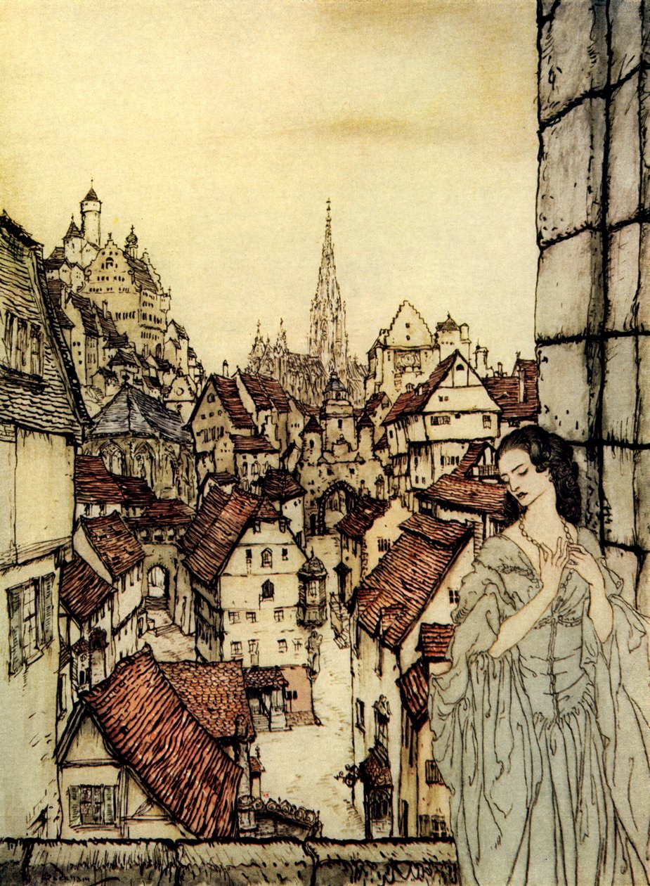 Ligeia autorstwa Edgara Allana Poe autorstwa Arthur Rackham