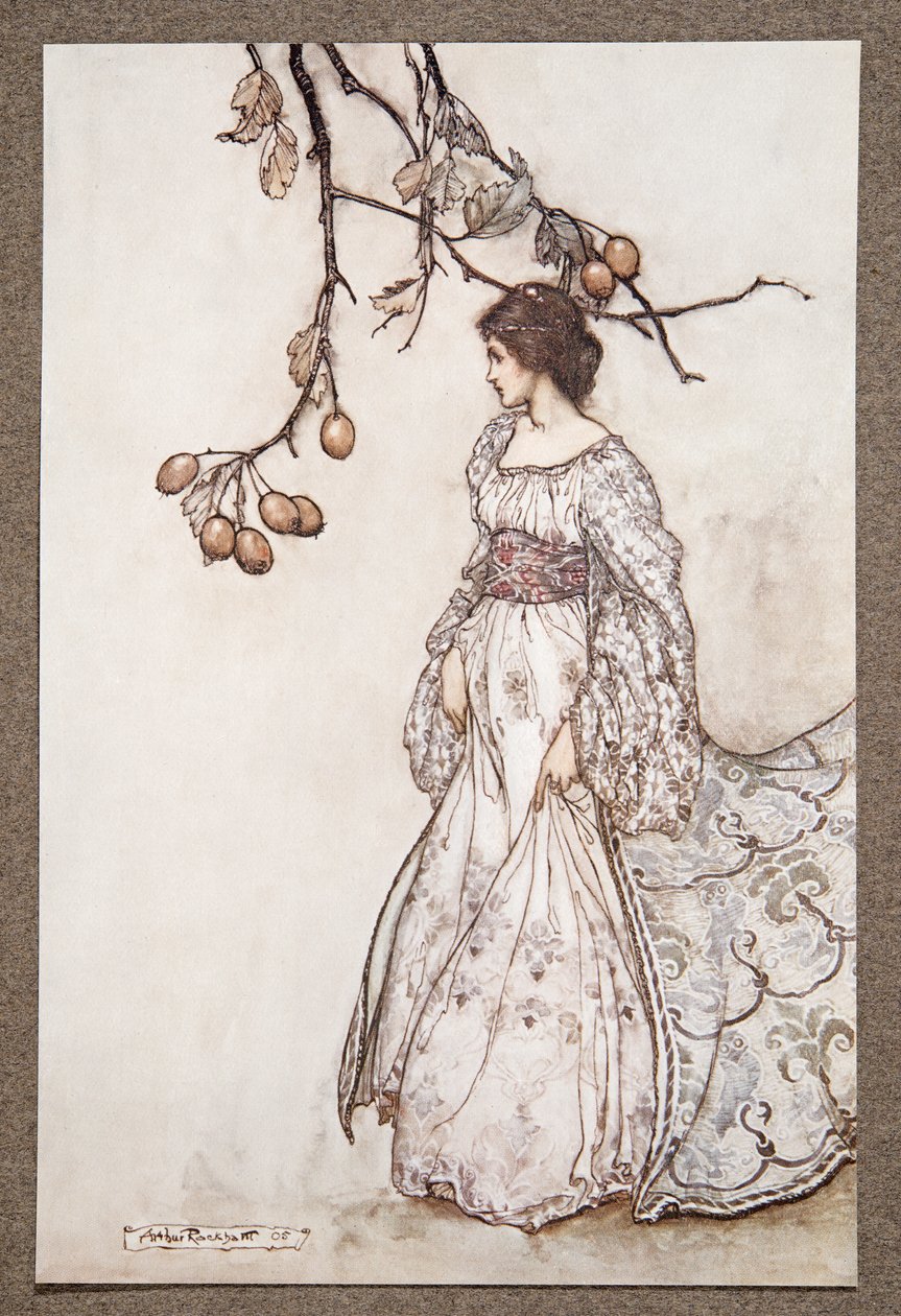 Wyglądający naprawdę niegrzecznie…, od Piotrusia Pana w Kensington Gardens autorstwa JM Barrie (1860 - 1937), wyd. 1906 autorstwa Arthur Rackham