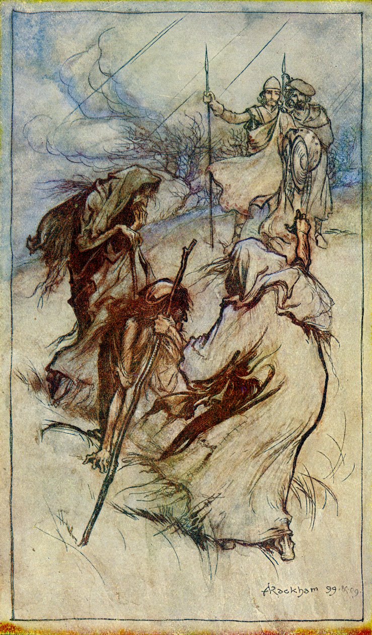 Makbet Williama Szekspira autorstwa Arthur Rackham