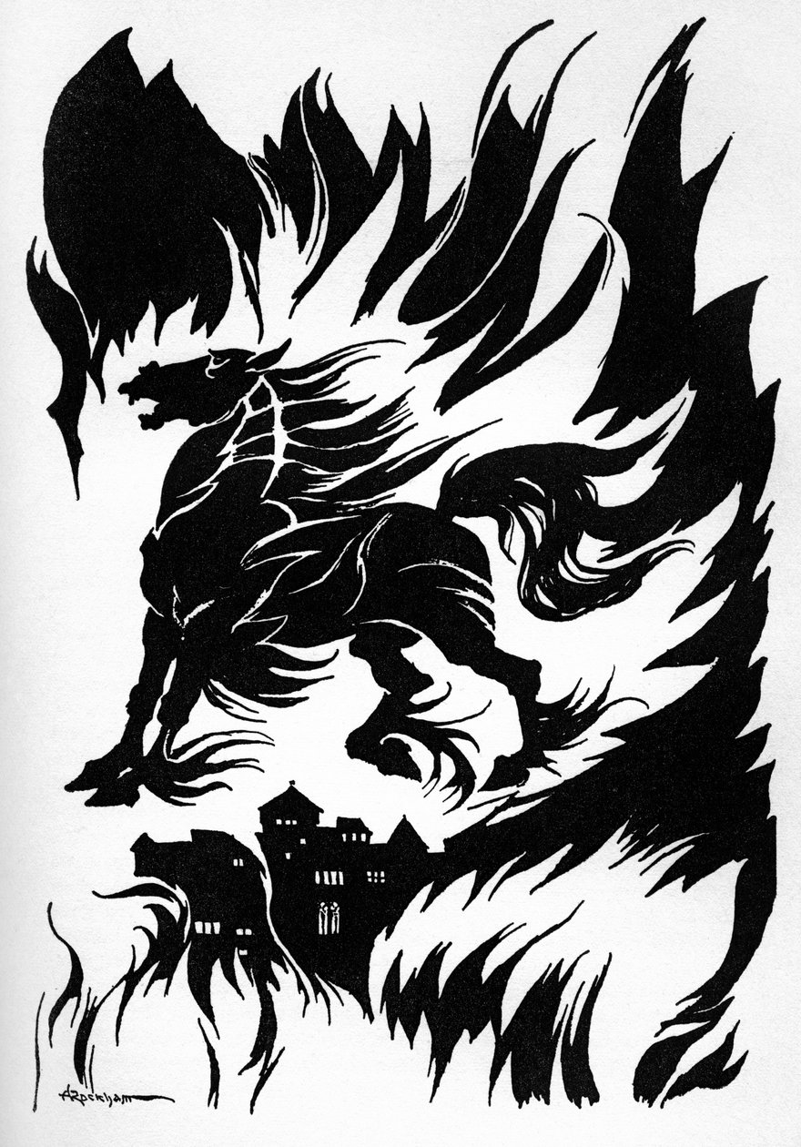 „Metzengerstein” Edgara Allana Poe autorstwa Arthur Rackham