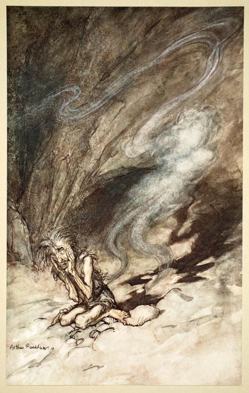 „Mim wije się pod rzęsami, które otrzymuje”, 1910. autorstwa Arthur Rackham