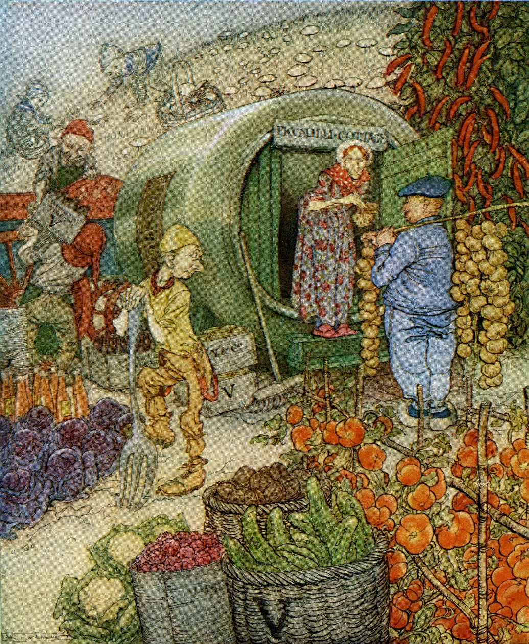 Pan i Pani Ocet autorstwa Arthur Rackham