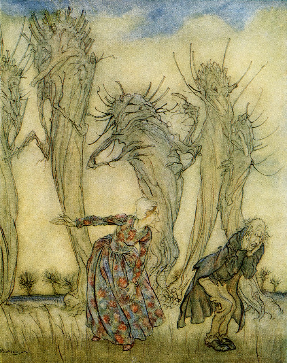 Pan i Pani Ocet autorstwa Arthur Rackham