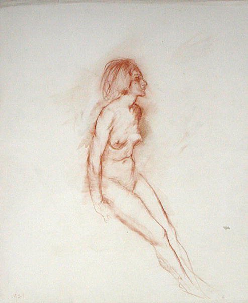 Nago, z podniesioną głową autorstwa Arthur Rackham
