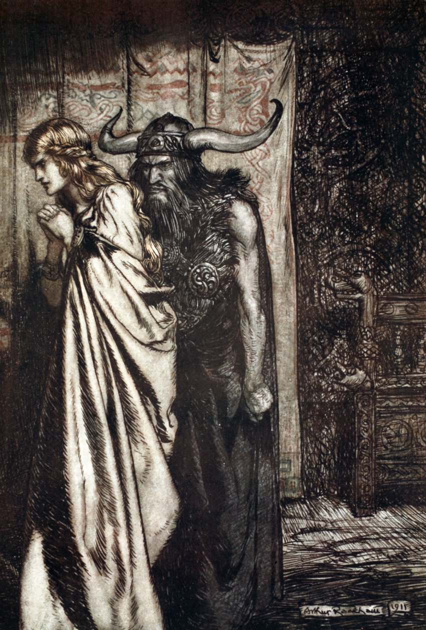 „O zdradzona żono pomszczę ufają oszukani!”, 1924. autorstwa Arthur Rackham
