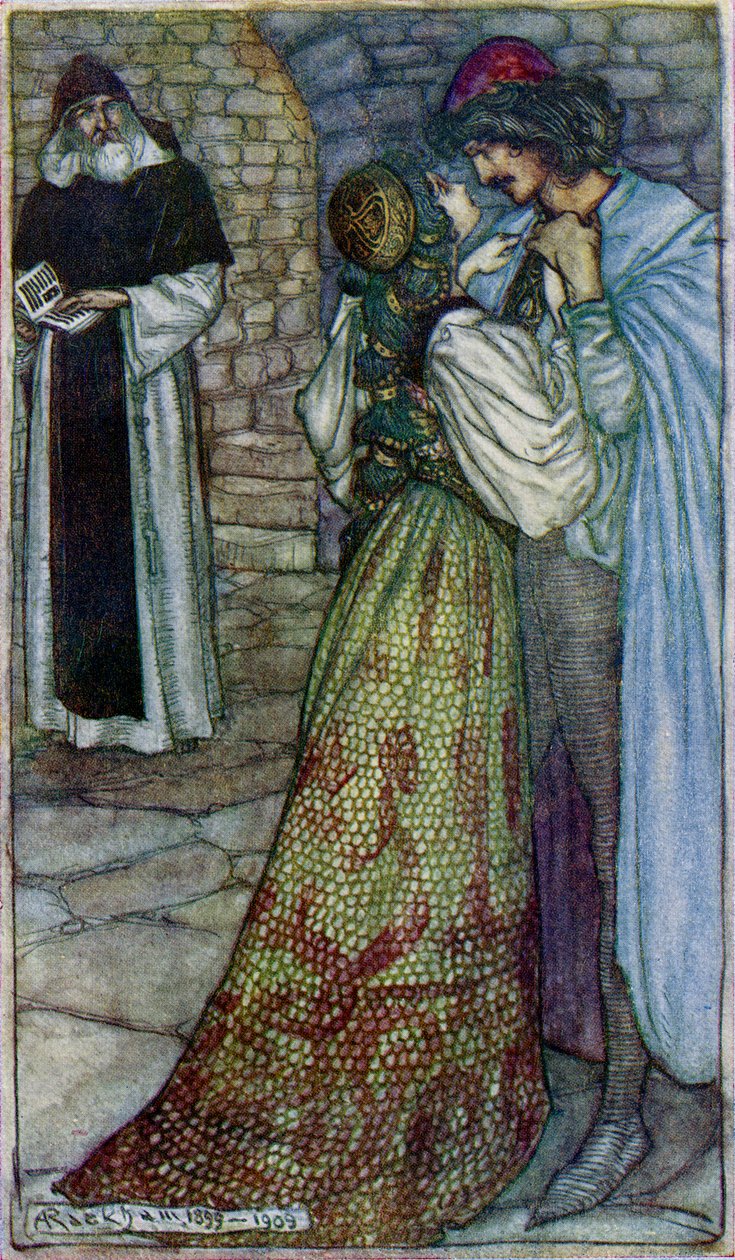 „Romeo i Julia” Williama Szekspira autorstwa Arthur Rackham