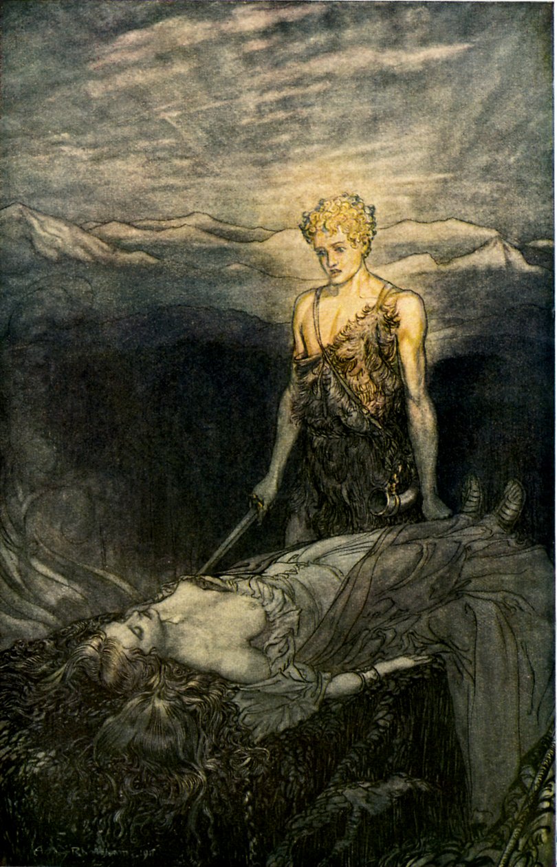 Zygfryd autorstwa Arthur Rackham