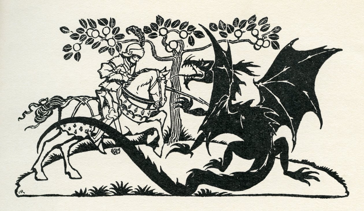 Św. Jerzy z Merrie Anglii autorstwa Arthur Rackham