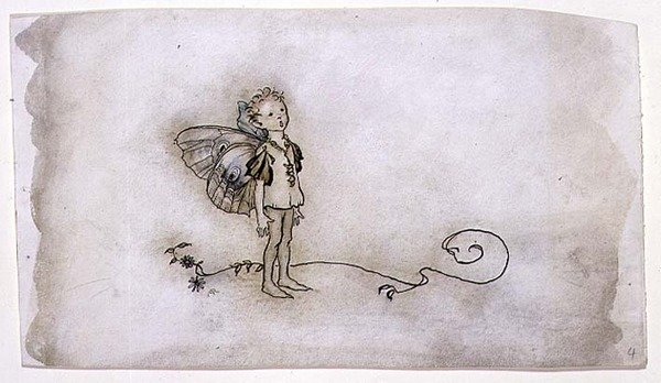 The Fairies Thing, ilustracja z „Snu nocy letniej”, wyd. przez Heinemana autorstwa Arthur Rackham