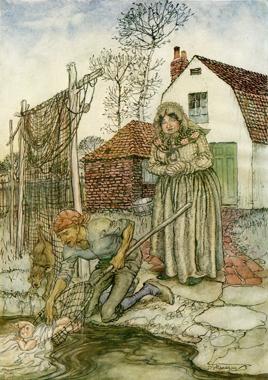 Ryba i Pierścień autorstwa Arthur Rackham
