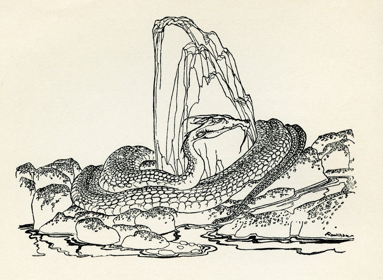 Uświęcony robak autorstwa Arthur Rackham