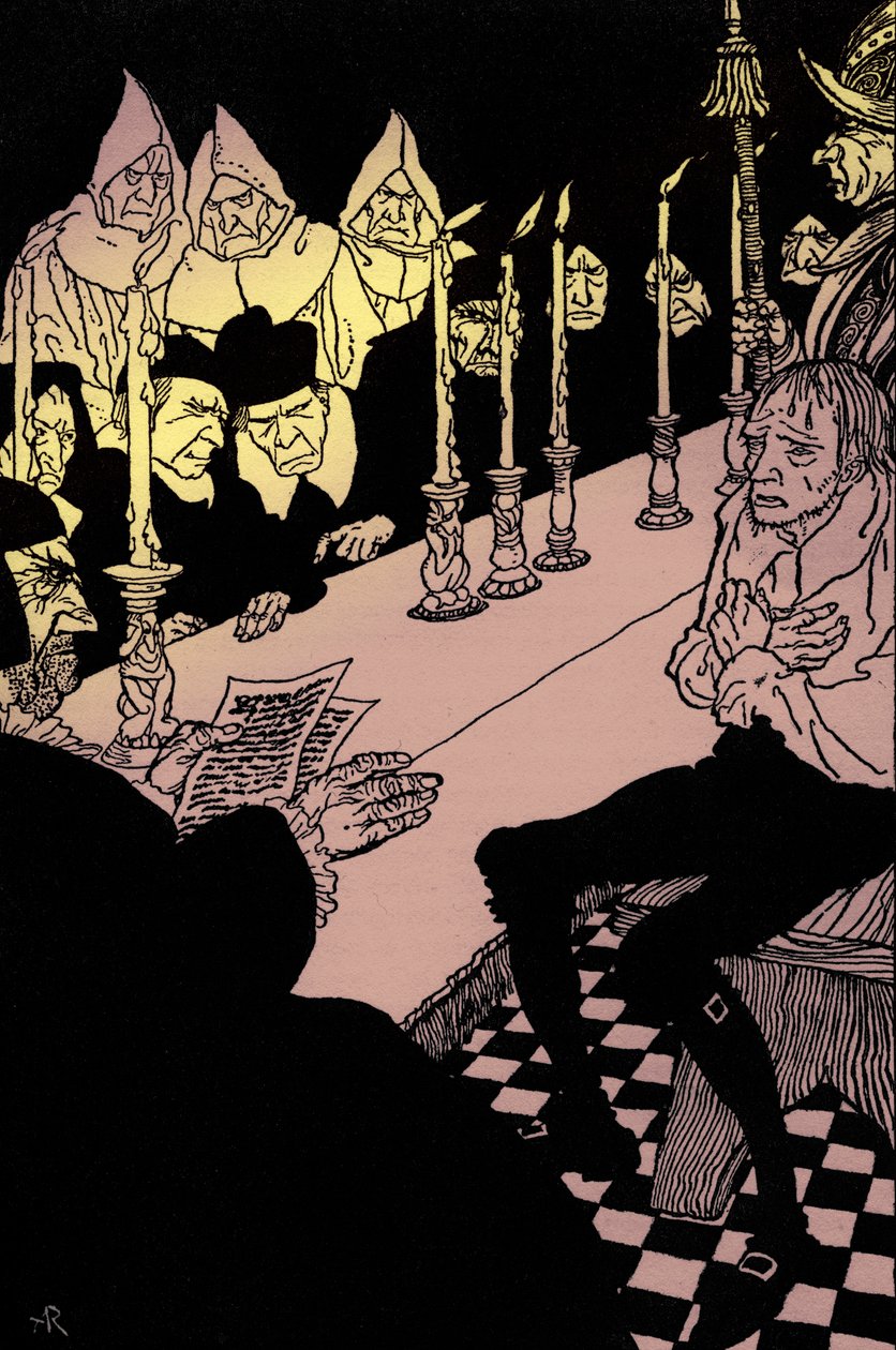 „Dół i wahadło” Edgara Allana Poe autorstwa Arthur Rackham