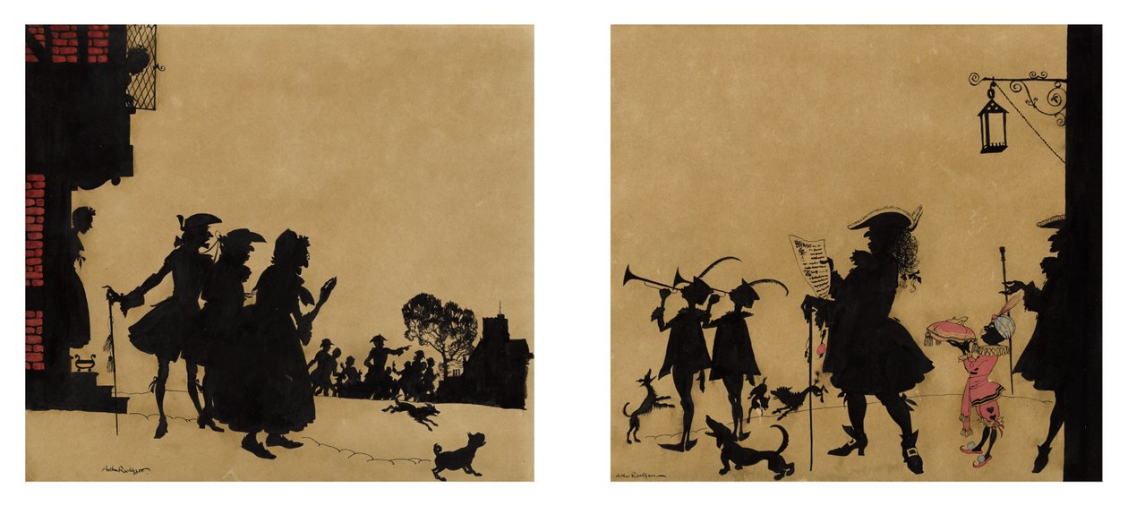 Die Verkündigung [aus Aschenputtel] autorstwa Arthur Rackham