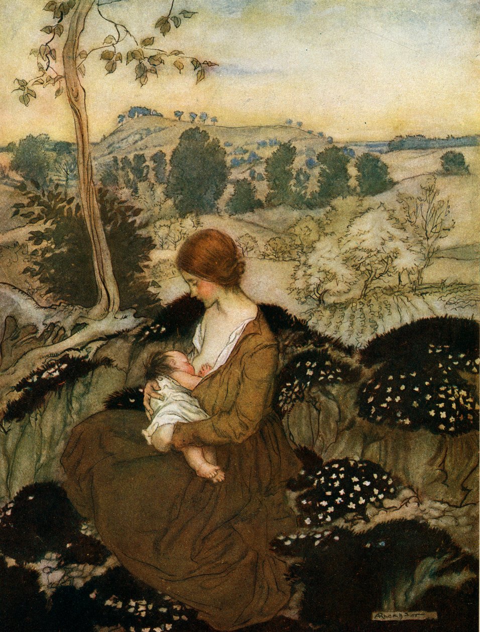 Wiosna życia A.C. Swinburne autorstwa Arthur Rackham