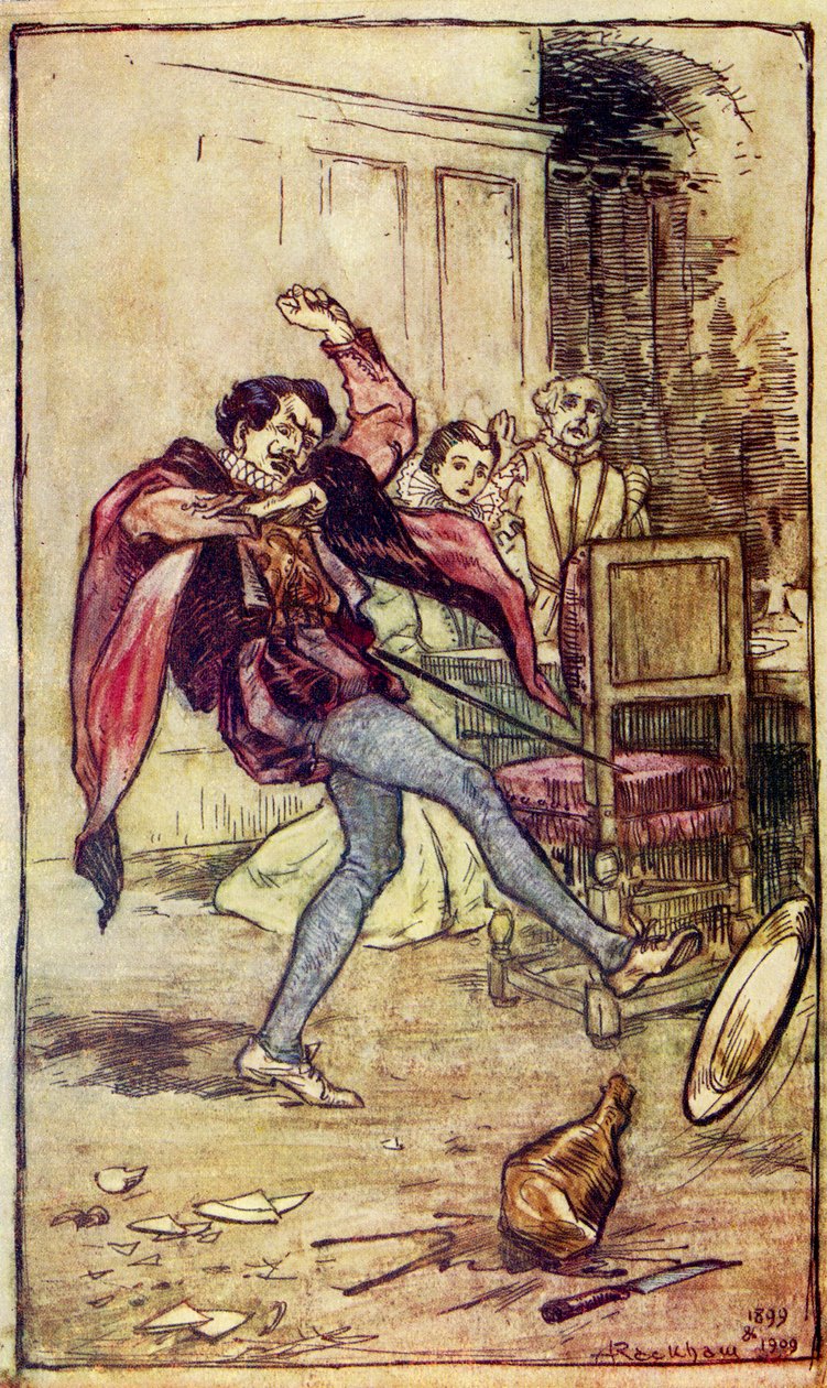 Poskromienie złośnicy Williama Szekspira autorstwa Arthur Rackham