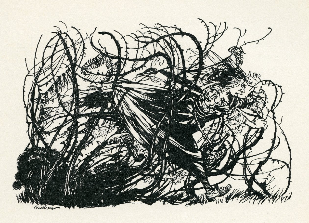 Trzy Głowy Studni autorstwa Arthur Rackham