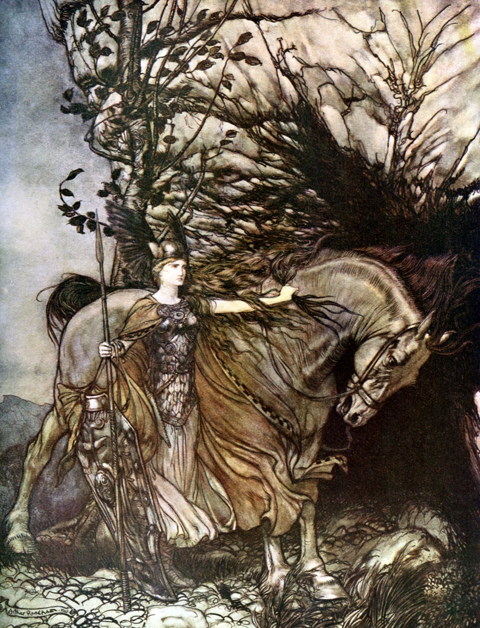 Walkiria Walkiria autorstwa Arthur Rackham