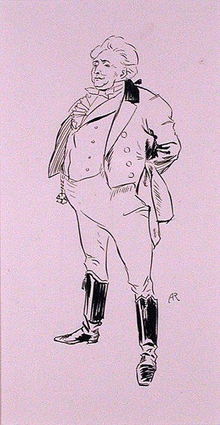 Dzień ślubu, ilustracja z „Legendy Ingoldsby, czyli Mirth and Marvels”, autorstwa Thomasa Ingoldsby, opublikowana w 1898 r. (pióro i atrament) autorstwa Arthur Rackham