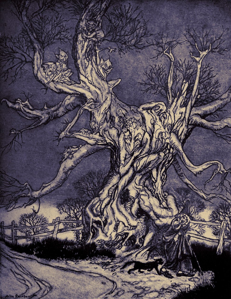 Legenda o Sleepy Hollow autorstwa Arthur Rackham