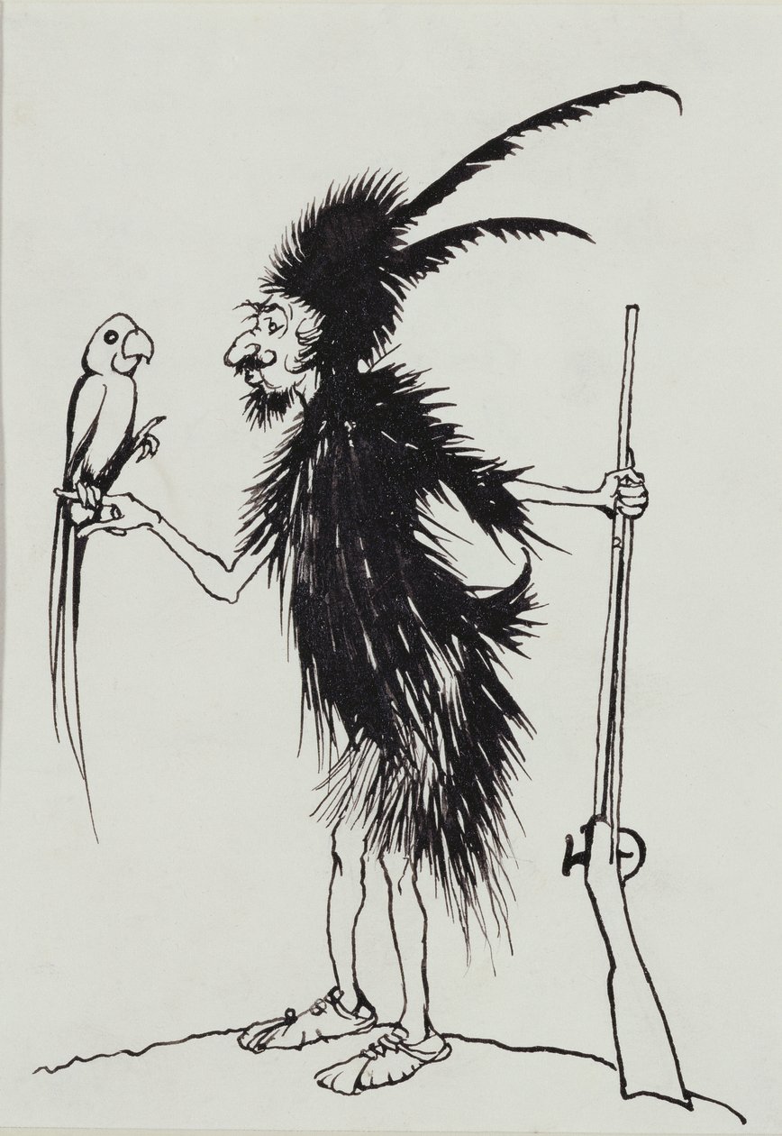 Ting-a-Ting Tang Biedny stary Robinson Crusoe autorstwa Arthur Rackham