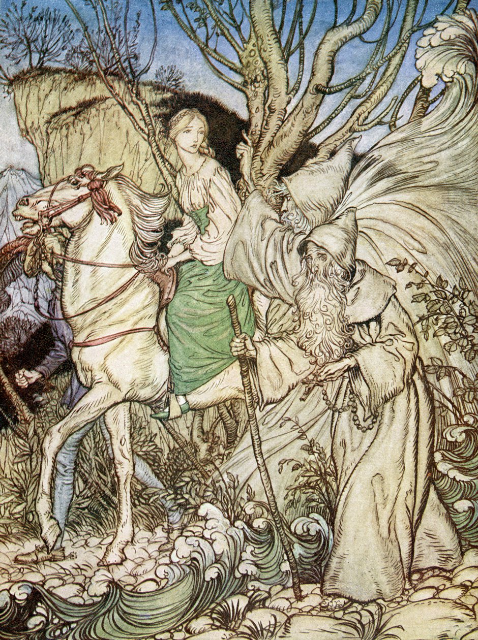 Undine autorstwa Friedricha de la Motte Fouque autorstwa Arthur Rackham