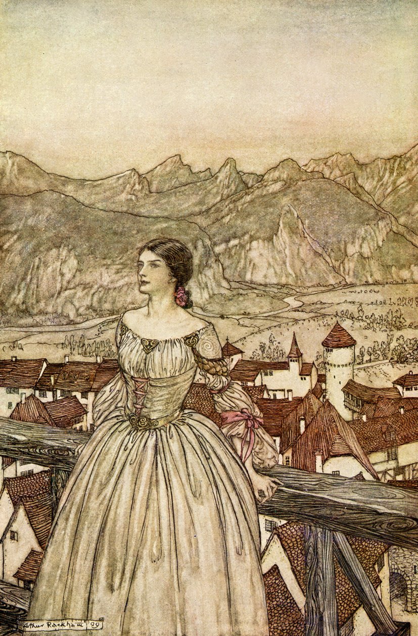 Undine autorstwa Friedricha de la Motte Fouque autorstwa Arthur Rackham