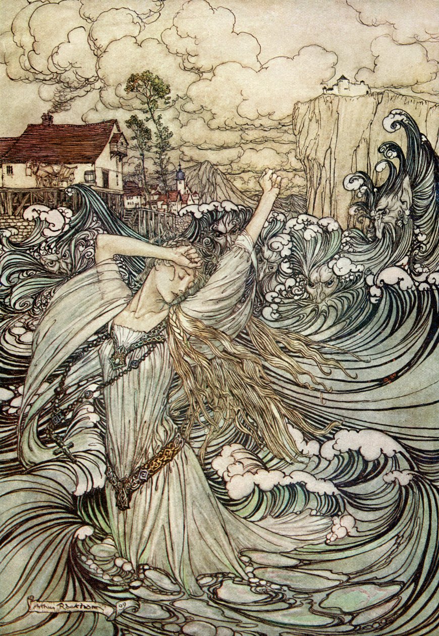 Undine autorstwa Friedricha de la Motte Fouque autorstwa Arthur Rackham