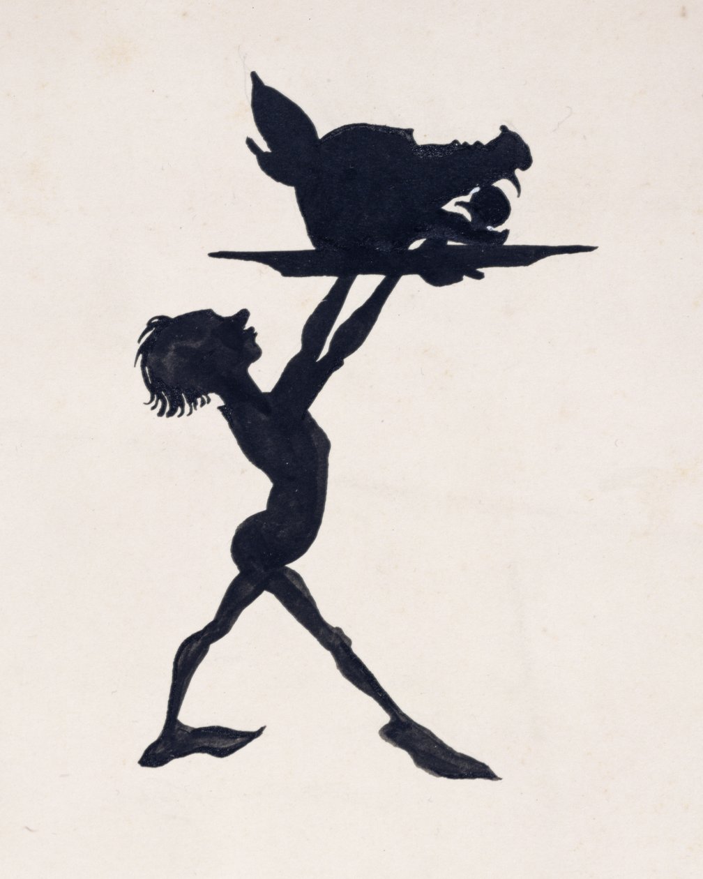 Otóż goście zgromadzeni w sali bankietowej pałacu i uczta rozpoczęta, ilustracja ze Śpiącej królewny autorstwa C.S. Evansa, wydanej w 1920 r. autorstwa Arthur Rackham