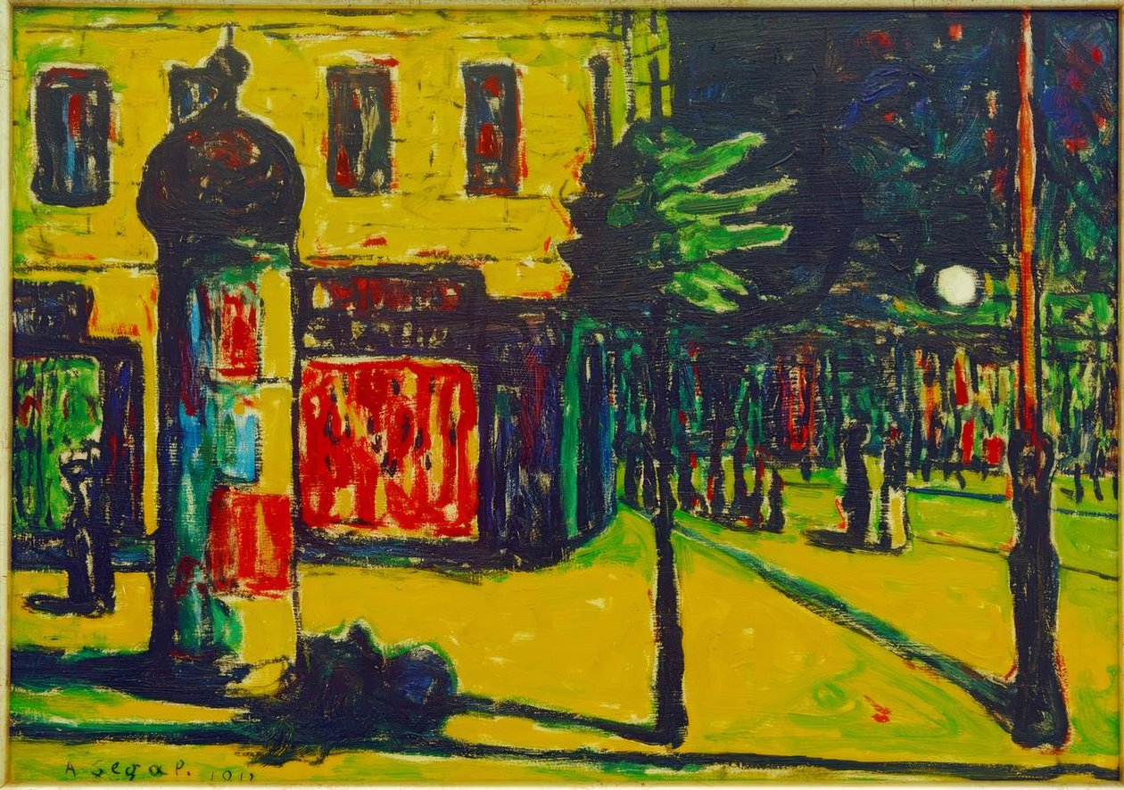 Widok ulicy w Berlinie autorstwa Arthur Segal