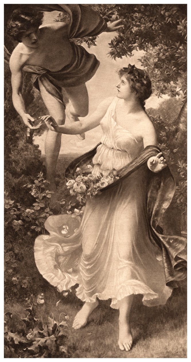 „Flora i Zefir”, 1903. autorstwa Arthur Trevethin Nowell