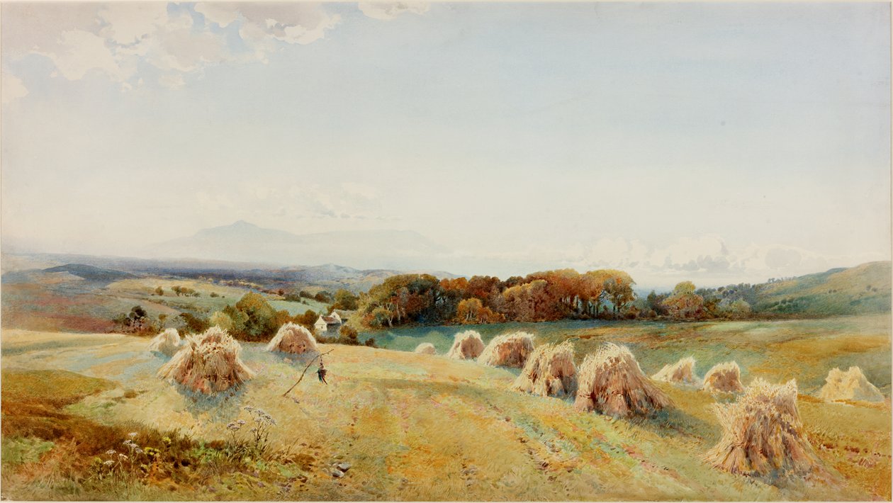 Na wzgórzach Windermere, przed 1909 (akwarela i gwasz) autorstwa Arthur Tucker