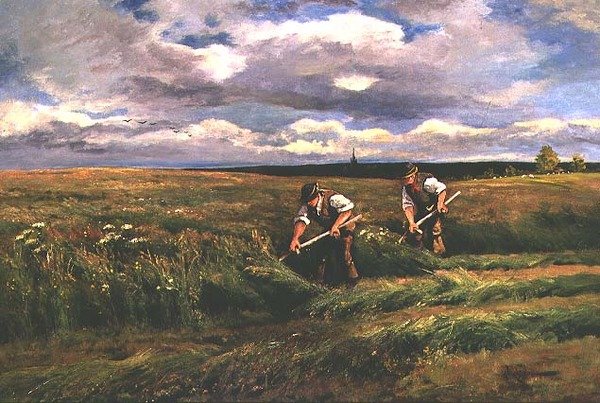 Żniwa siana autorstwa Arthur Walker Redgate