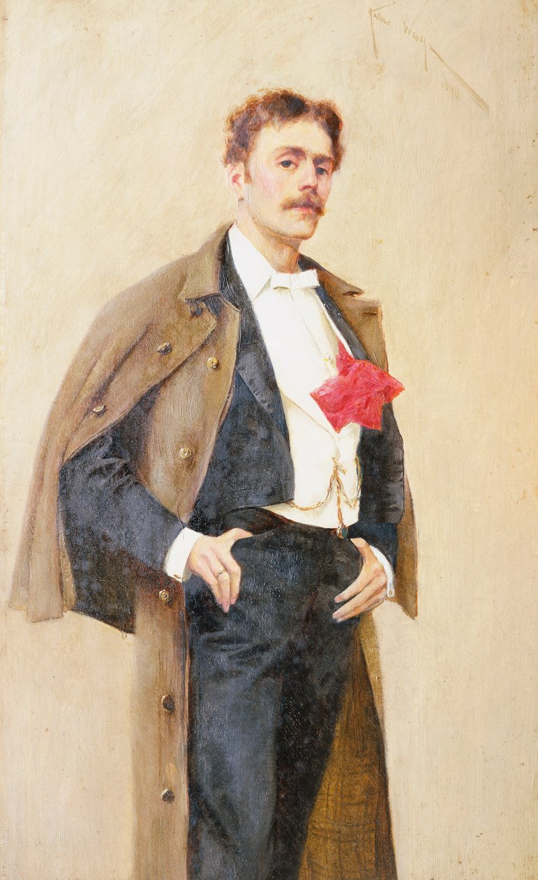 Arthur Wardle samodzielnie (olej na panelu) autorstwa Arthur Wardle