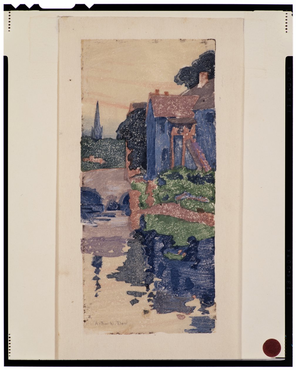 Niebieski dom autorstwa Arthur Wesley Dow