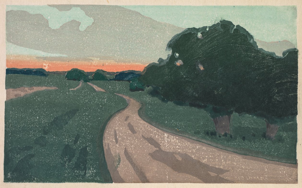 Długa droga lub droga Argilla, c. 1898. autorstwa Arthur Wesley Dow