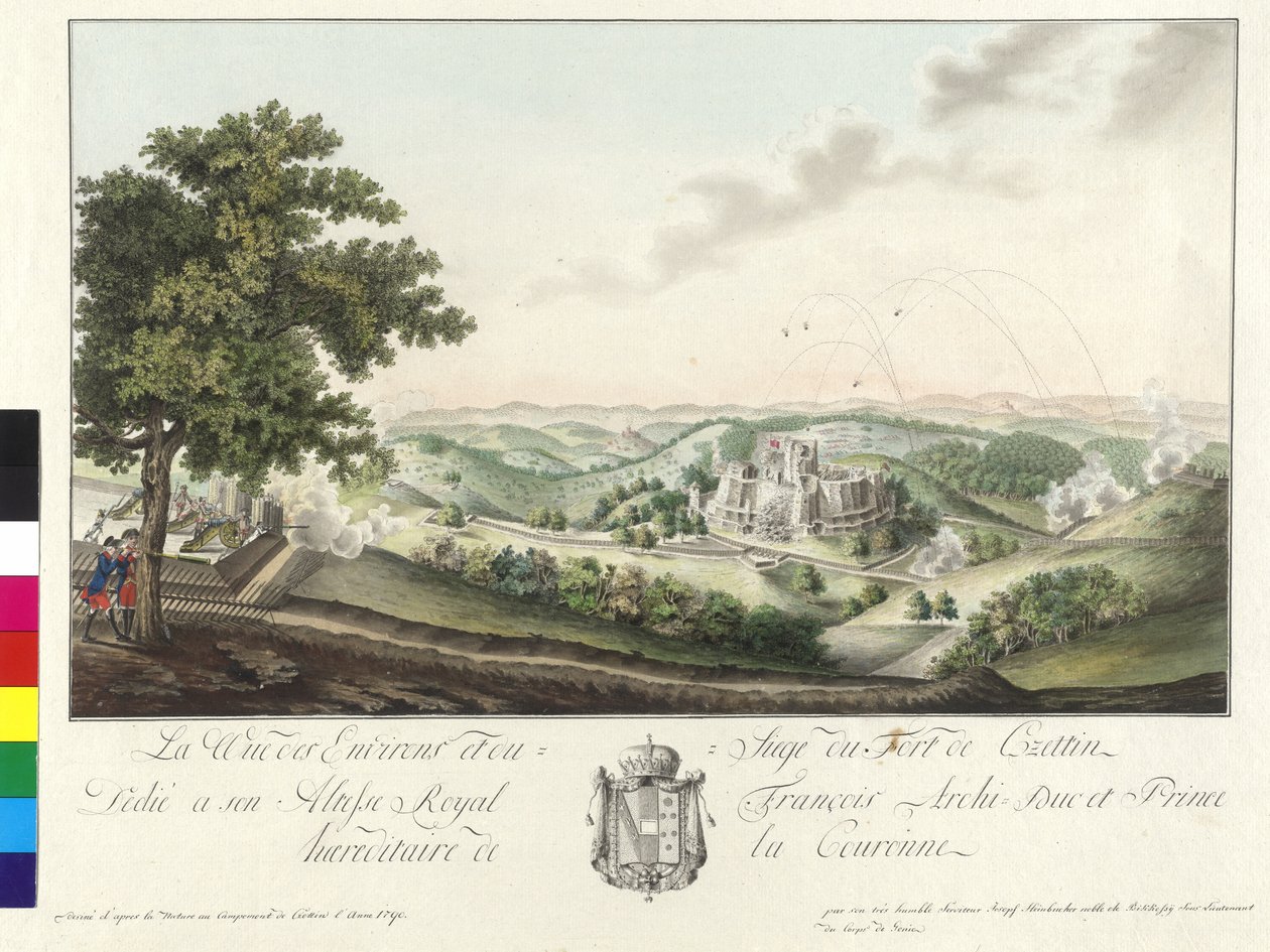 1790 oblężenie twierdzy Czettin autorstwa Artist Unknown
