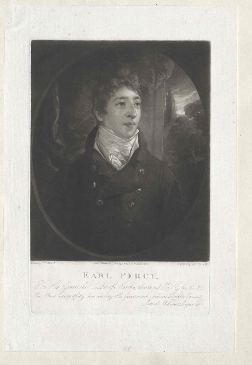 3. książę Northumberland Percy (w druku) autorstwa Artist Unknown