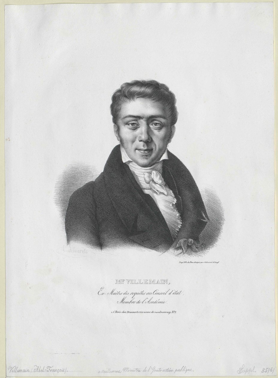 Abel-Francois Villemain autorstwa Artist Unknown