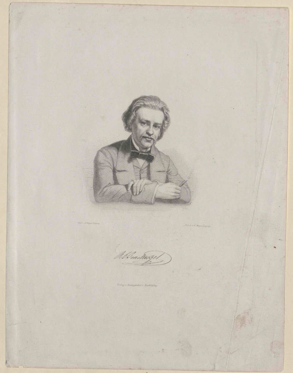 Albert Brachvogel (druk) autorstwa Artist Unknown