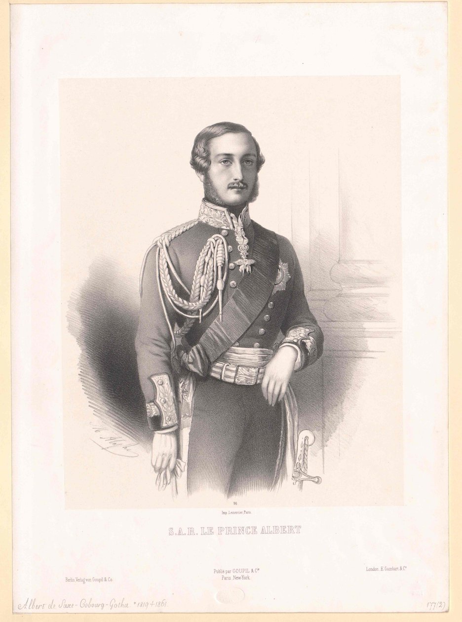 Albert, książę małżonek Anglii, książę Saksonii, książę Saksonii-Coburg-Gotha autorstwa Artist Unknown