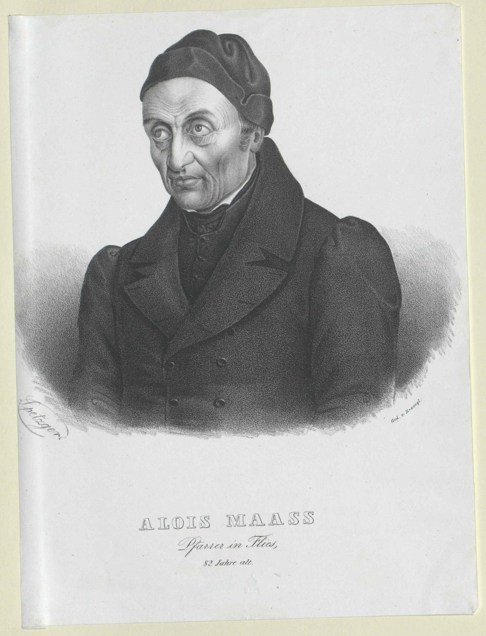 Alois Maas (druk) autorstwa Artist Unknown
