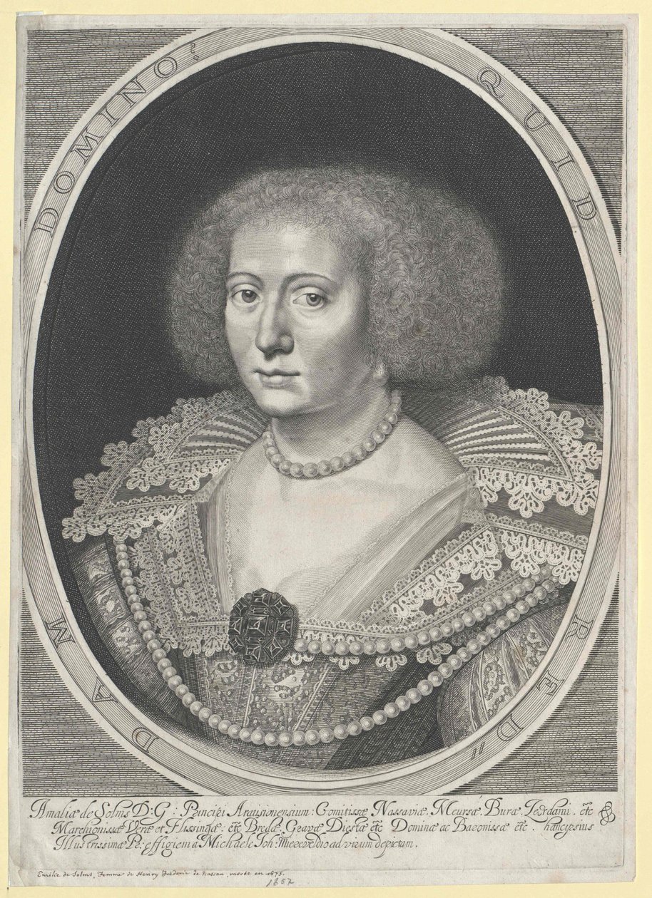 Amalie hrabina Solms-Braunfels autorstwa Artist Unknown