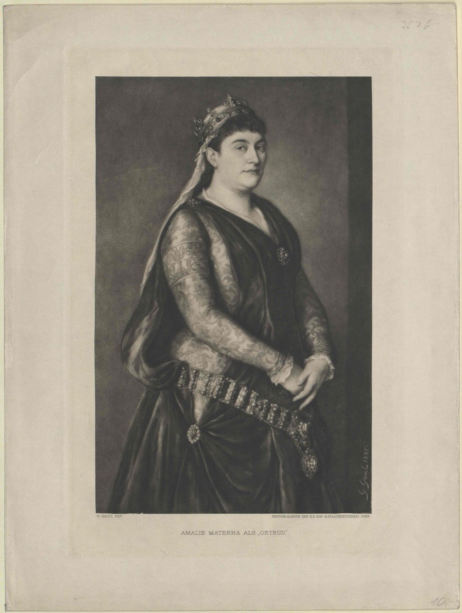 Amalie Materna autorstwa Artist Unknown