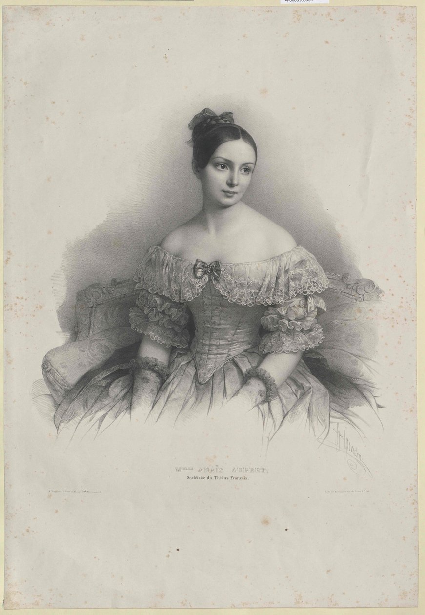 Anais Pauline Natalie Aubert autorstwa Artist Unknown