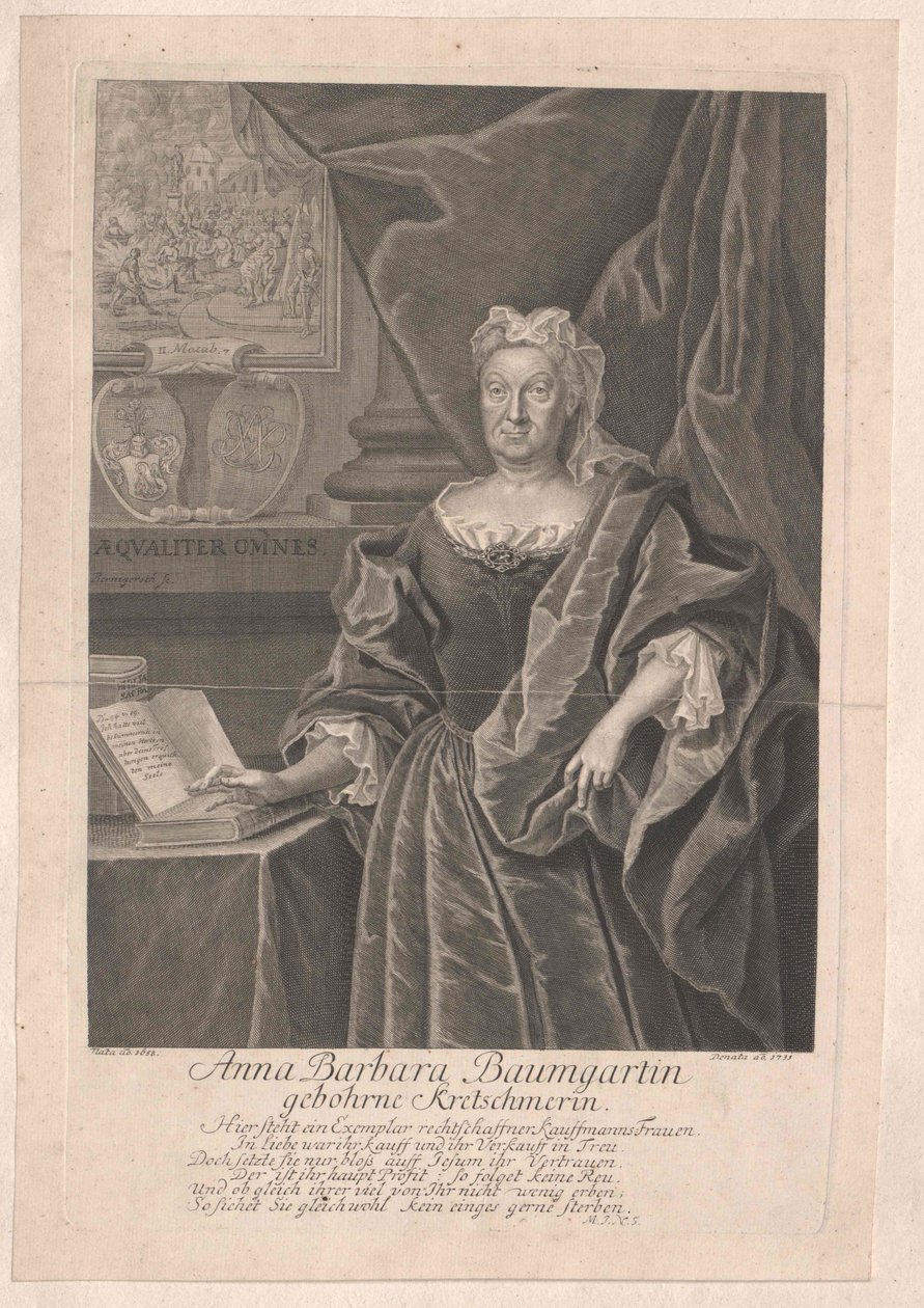 Anna Barbara Kretschmer autorstwa Artist Unknown