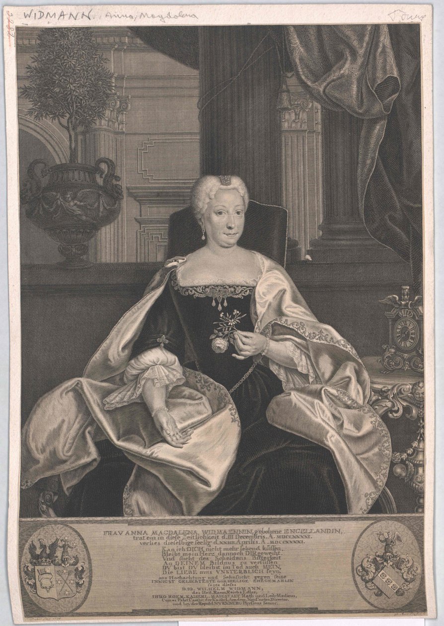 Anna Magdalene Engelland autorstwa Artist Unknown